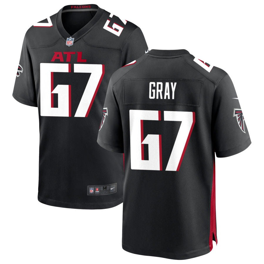 Joshua Gray Atlanta Falcons 2025 Game Jersey - Black