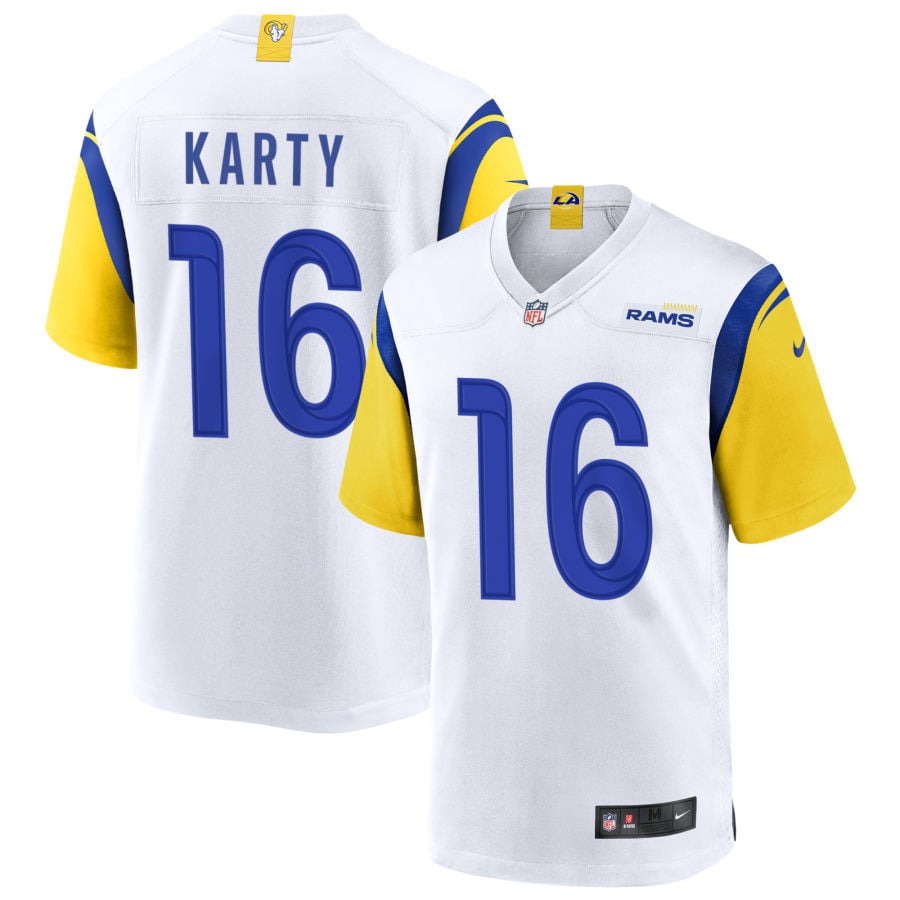 Joshua Karty Los Angeles Rams 2025 Alternate Jersey - White