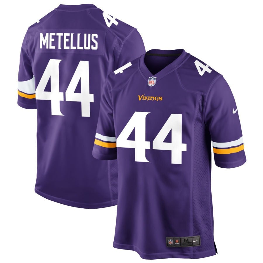 Joshua Metellus Minnesota Vikings 2025 Game Jersey - Purple