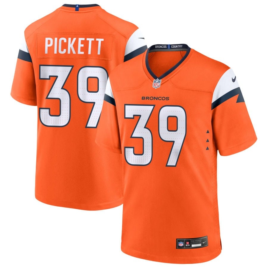Joshua Pickett Denver Broncos 2025 Game Jersey - Orange