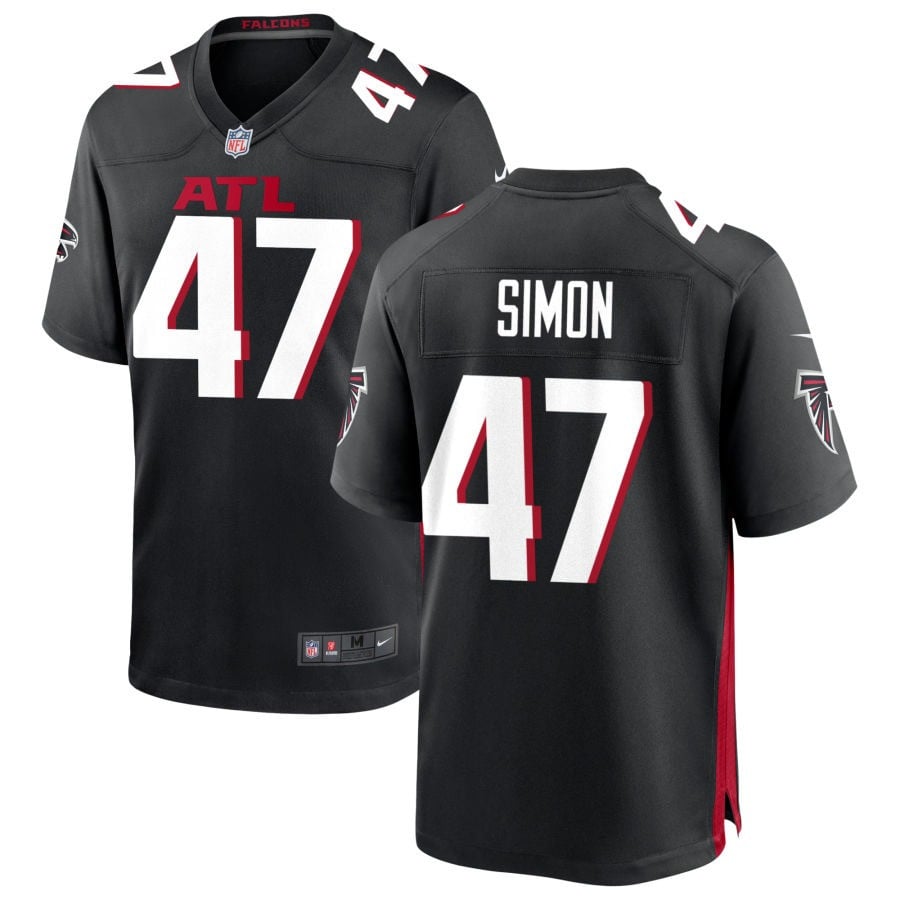 Joshua Simon Atlanta Falcons 2025 Game Jersey - Black