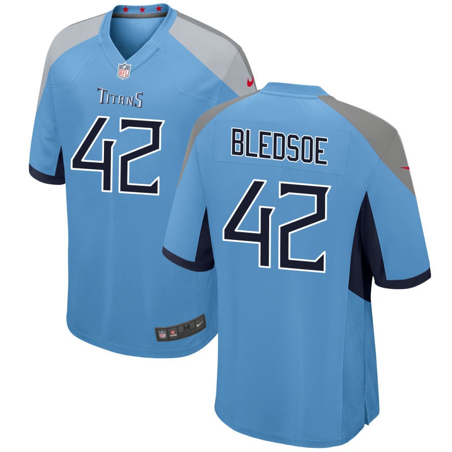 Joshuah Bledsoe Tennessee Titans 2025 Alternate Game Jersey - Light Blue