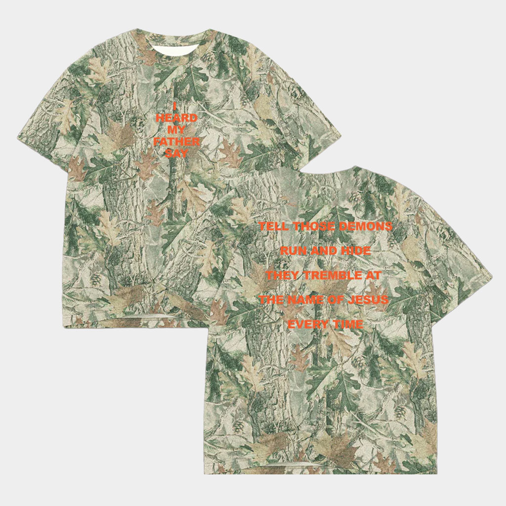 Josiah Queen Merch 2026 Demons Camo T-Shirt Music Related Gifts For Guys
