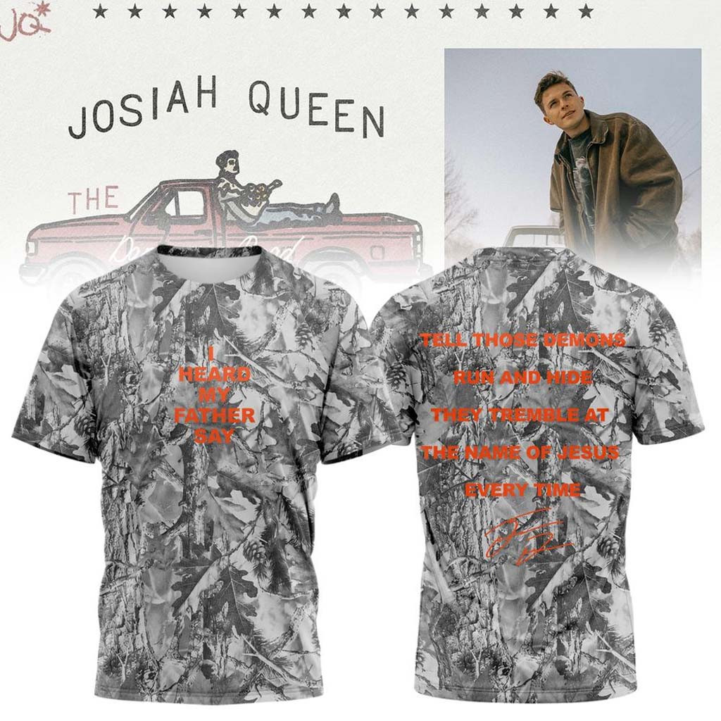 Josiah Queen Merch The Damascus Road Tour 2027 T-Shirt Camo Present For Music Fans