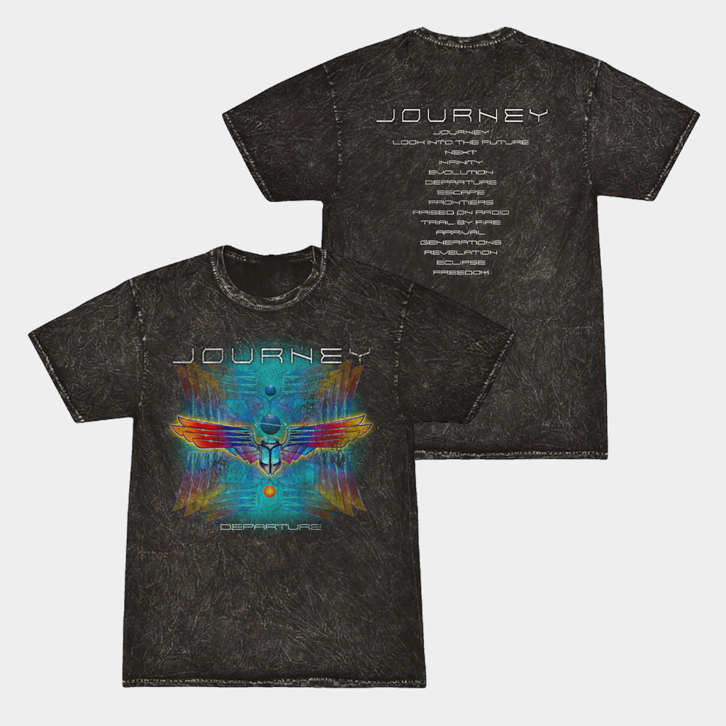 Journey Music Merch 2026 Departure Mineral Wash T-Shirt Gifts For Rock Lovers