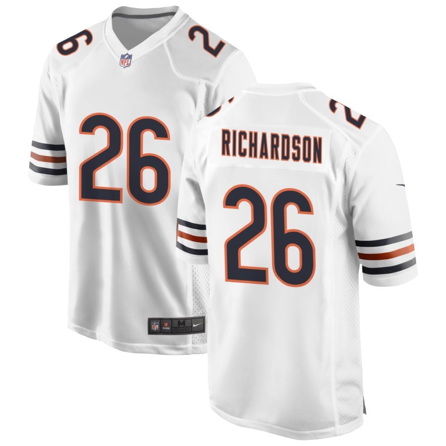 JP Richardson Chicago Bears 2025 Game Jersey - White