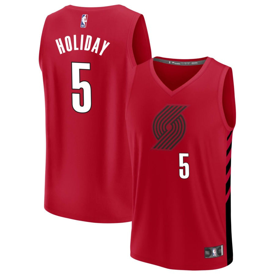 Jrue Holiday Portland Trail Blazers 2025 Fast Break Statement Edition Jersey - Red 1 Jrue Holiday Portland Trail Blazers 2025 Fast Break Statement Edition Jersey - Red