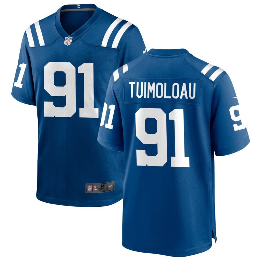 JT Tuimoloau Indianapolis Colts 2025 Game Jersey - Royal