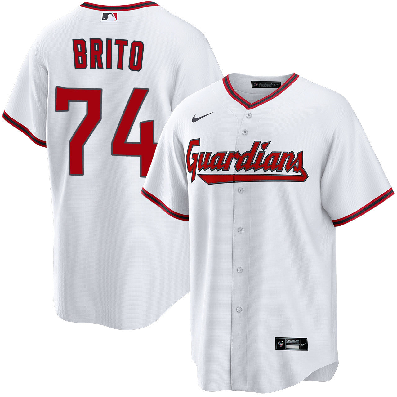 Juan Brito Cleveland Guardians 2026 Home Jersey - White