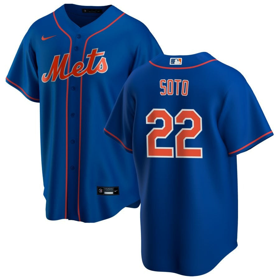 Juan Soto New York Mets 2025 Alternate Replica Jersey - Royal
