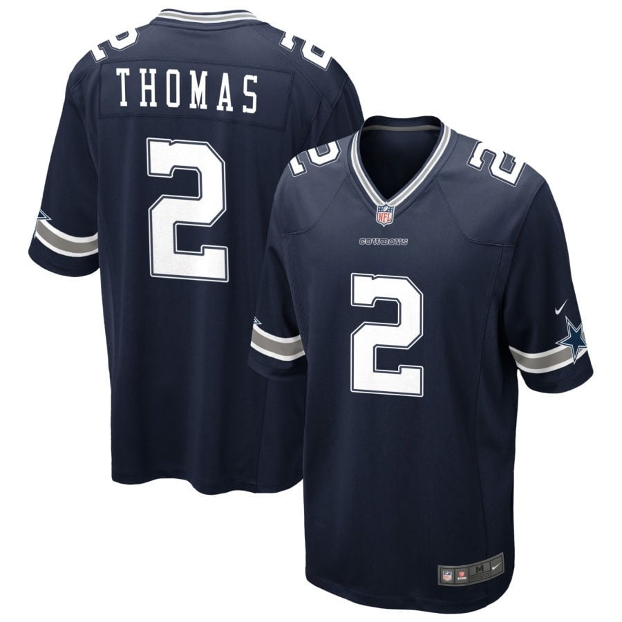 Juanyeh Thomas Dallas Cowboys 2025 Game Jersey - Navy