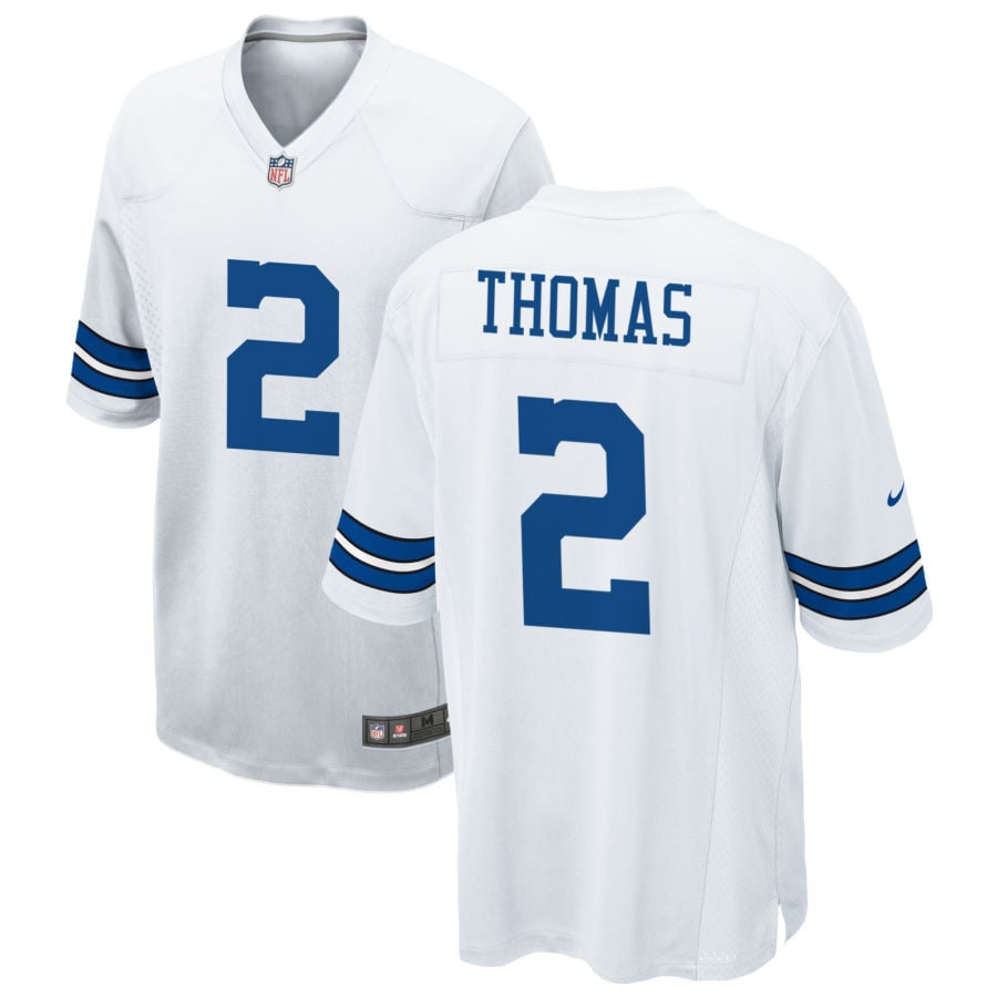 Juanyeh Thomas Dallas Cowboys 2025 Game Jersey - White
