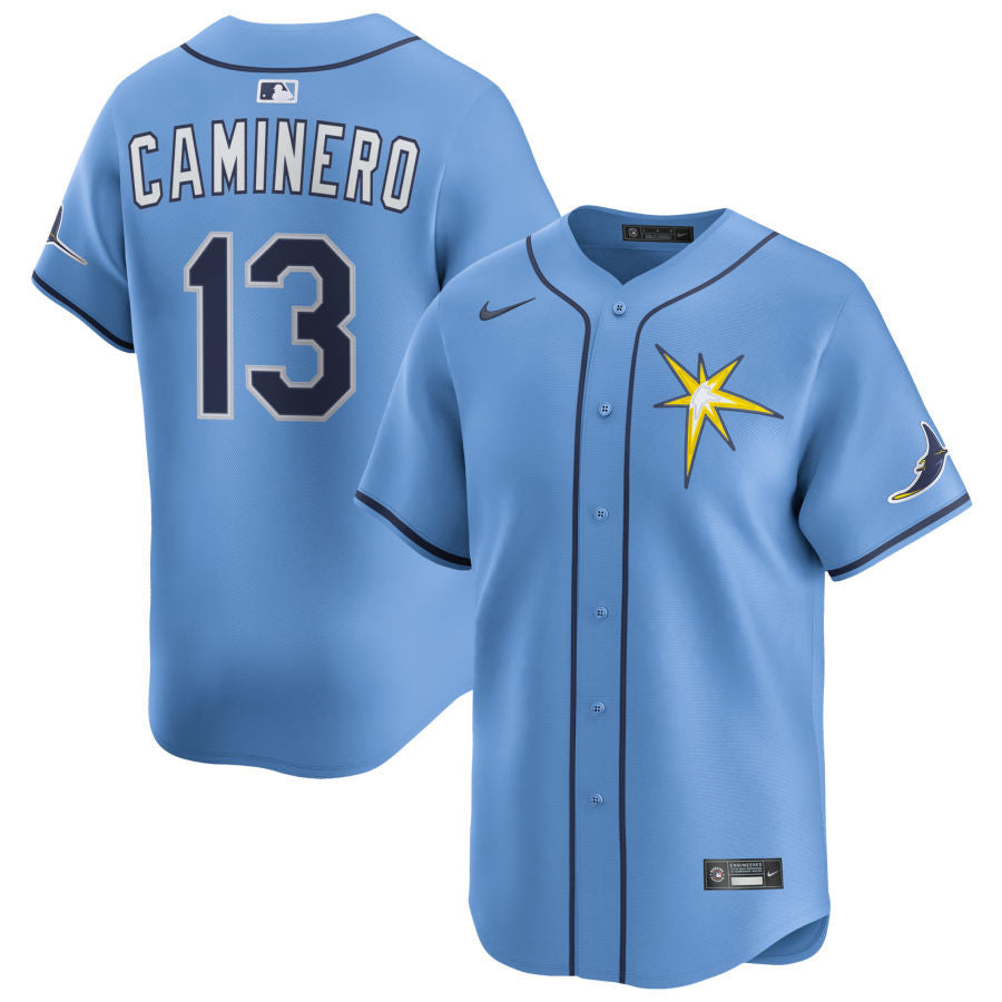 Junior Caminero Tampa Bay Rays 2025 Alternate Limited Jersey - Light Blue
