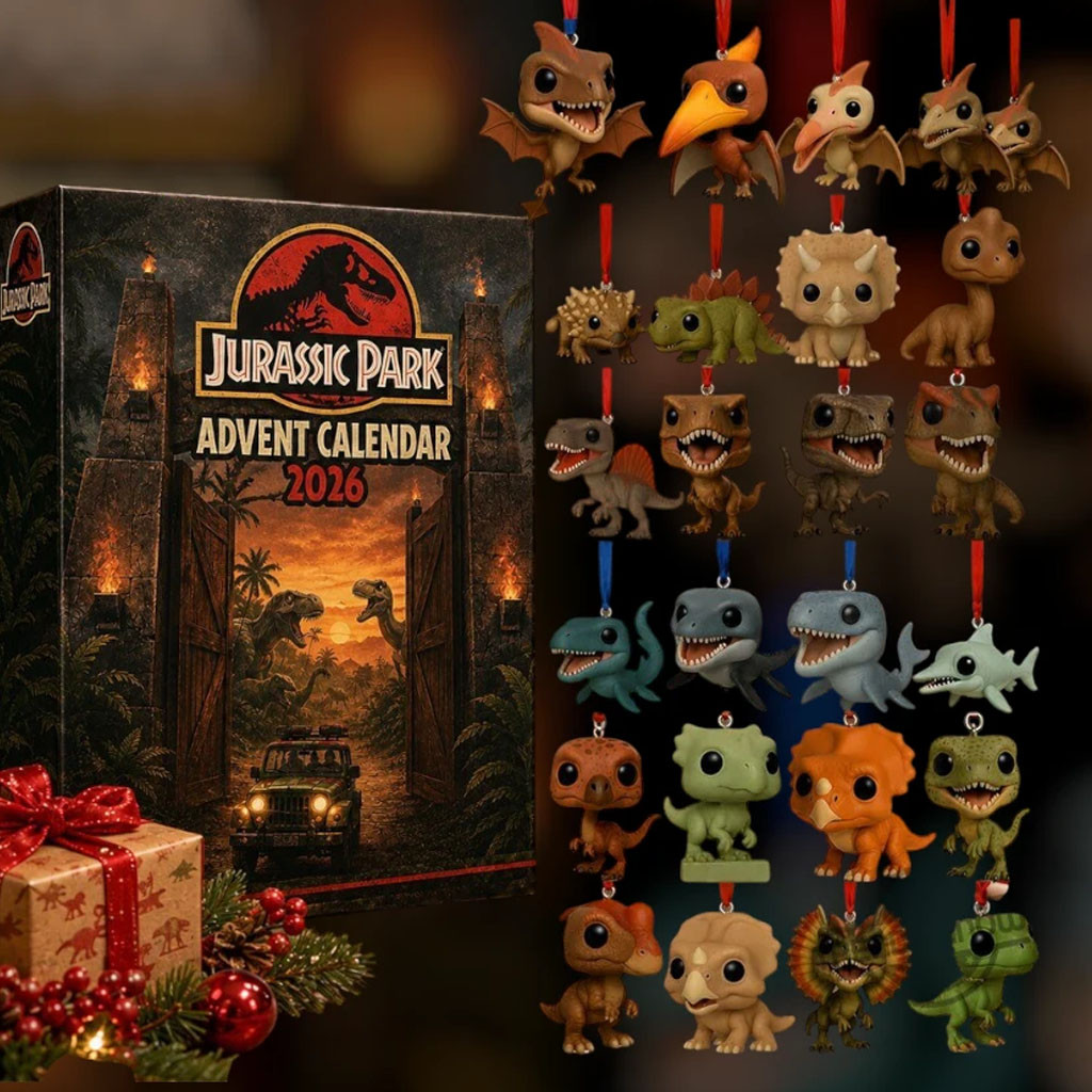 Jurassic Park 2026 Movie Advent Calendar Jurassic Park Merch Gifts For Movie Fans