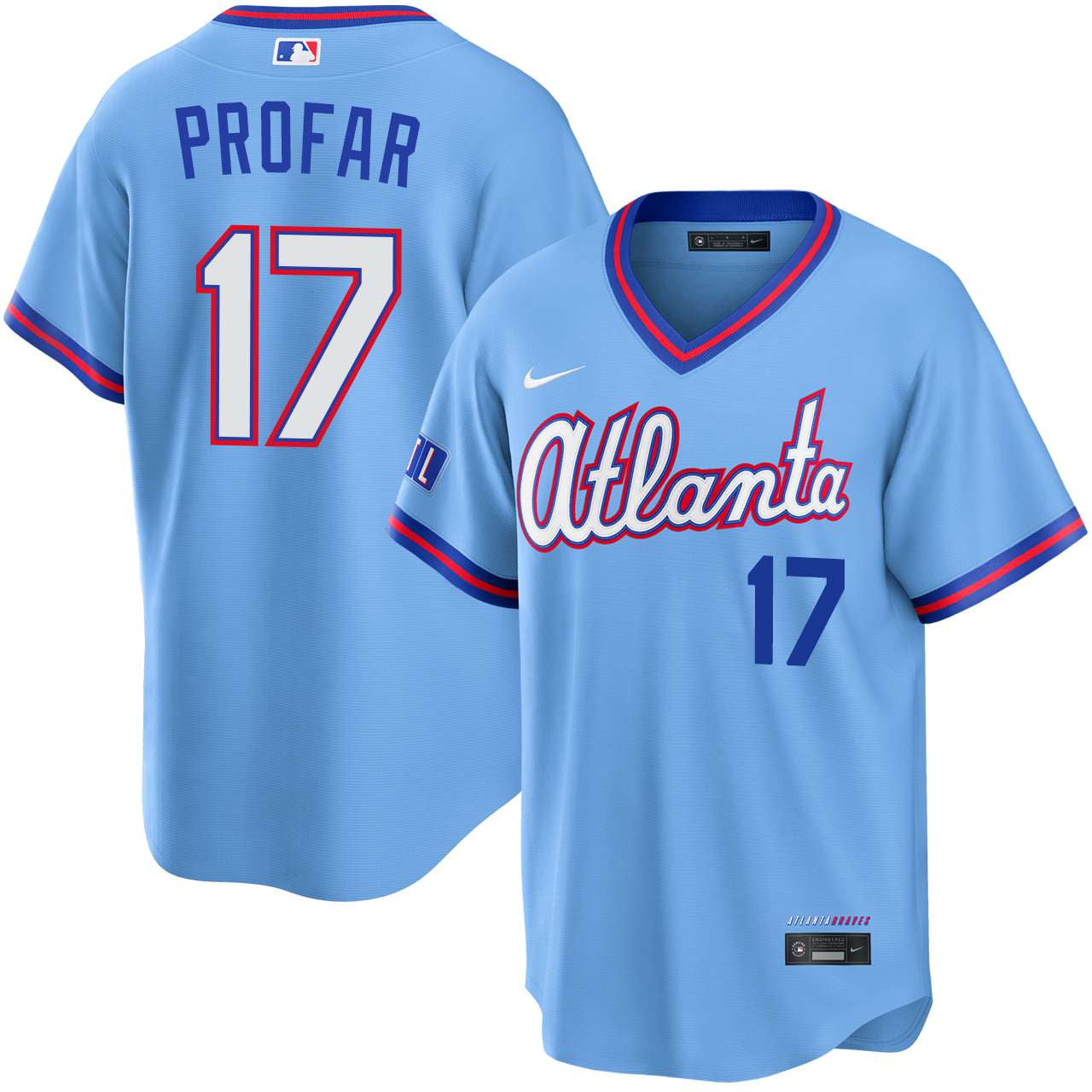 Jurickson Profar Atlanta Braves 2026 City Connect Stadium Jersey - Powder Blue