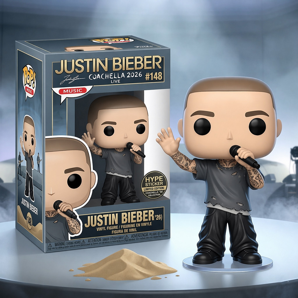 Justin Bieber Coachella 2026 Funko Pop Figure Justin Bieber Merch Coachella Gifts For Fans