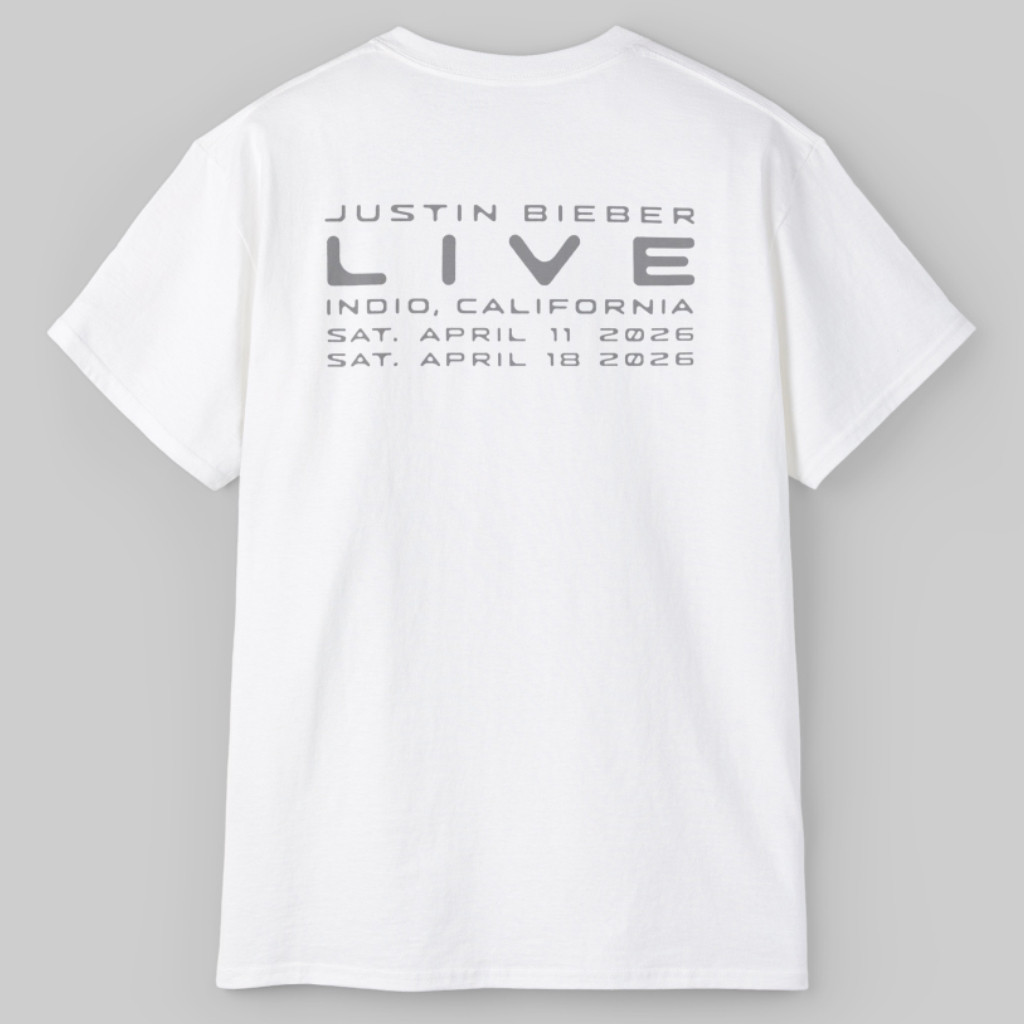 Justin Bieber Coachella 2026 Merch Live In Indio California Shirt