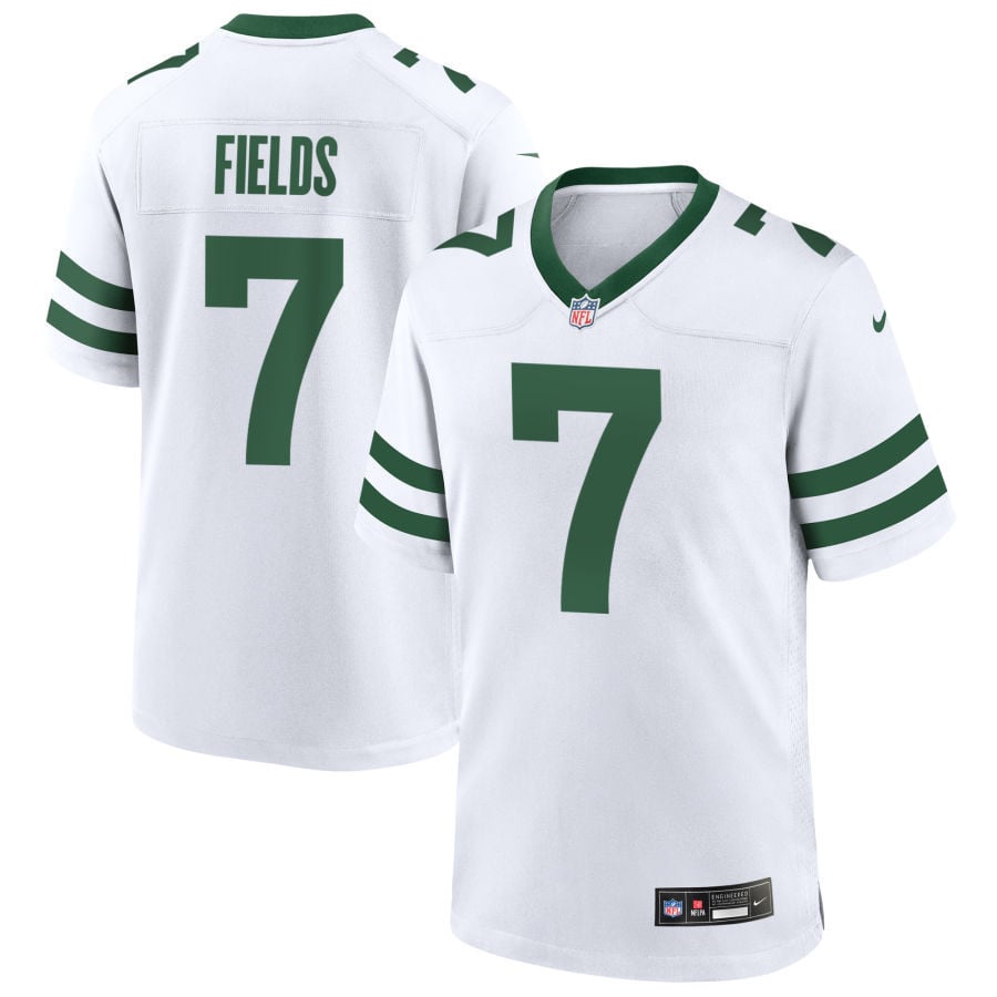 Justin Fields New York Jets 2025 Game Jersey - Legacy White