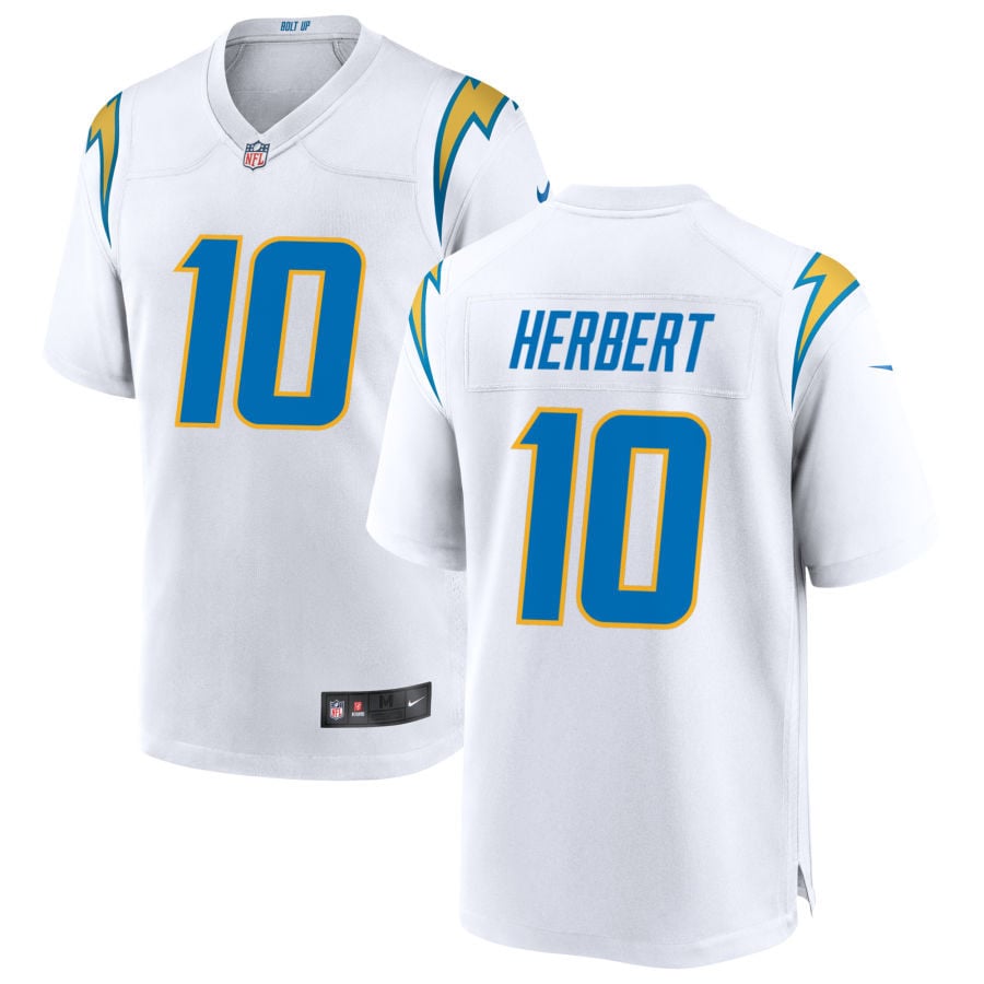 Justin Herbert Los Angeles Chargers 2025 Game Jersey - White