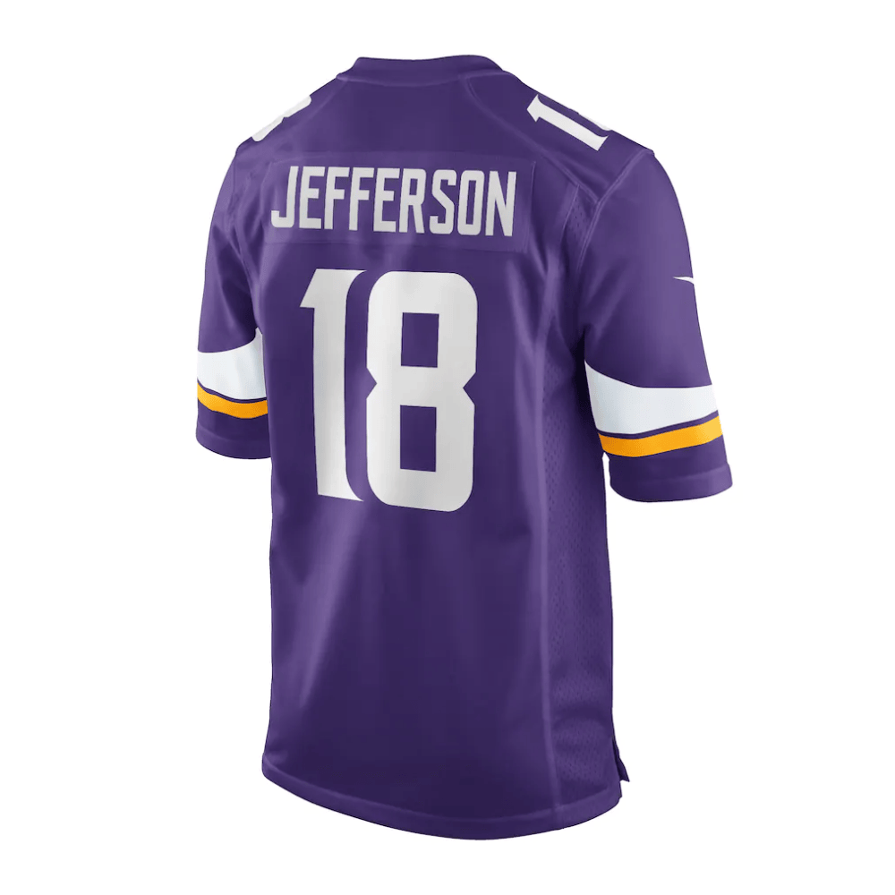 Justin Jefferson Baltimore Ravens 2025 Pro Bowl Patch Game Men Jersey - Purple - Image 3