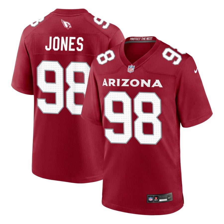 Justin Jones Arizona Cardinals 2025 Game Jersey - Cardinal