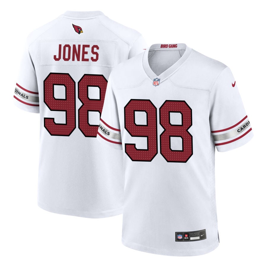 Justin Jones Arizona Cardinals 2025 Game Jersey - White