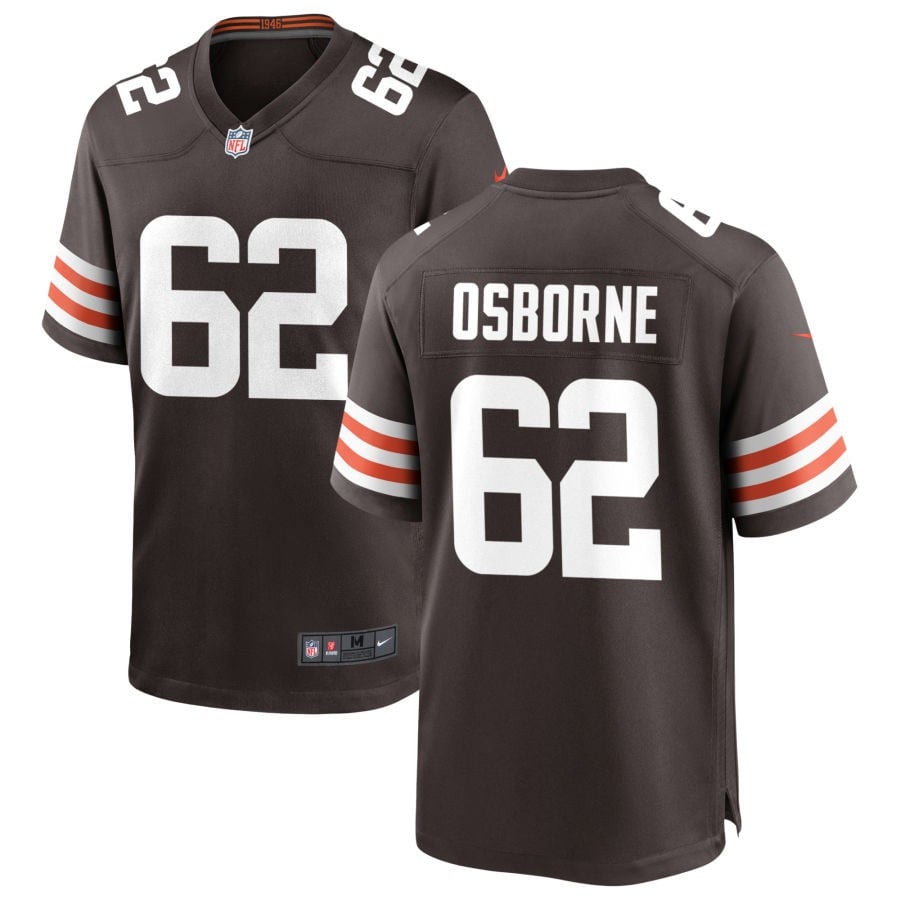 Justin Osborne Cleveland Browns 2025 Game Jersey - Brown