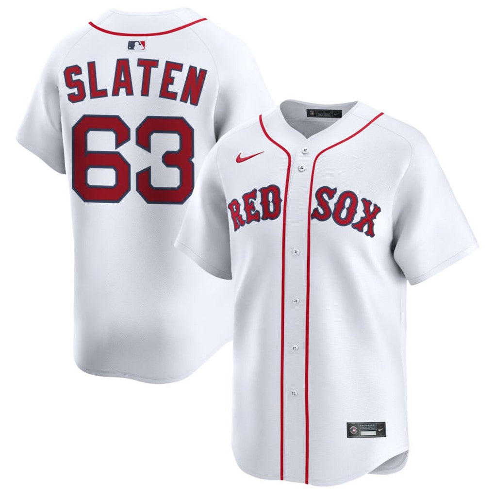 Justin Slaten Boston Red Sox 2026 Home Limited Jersey - White