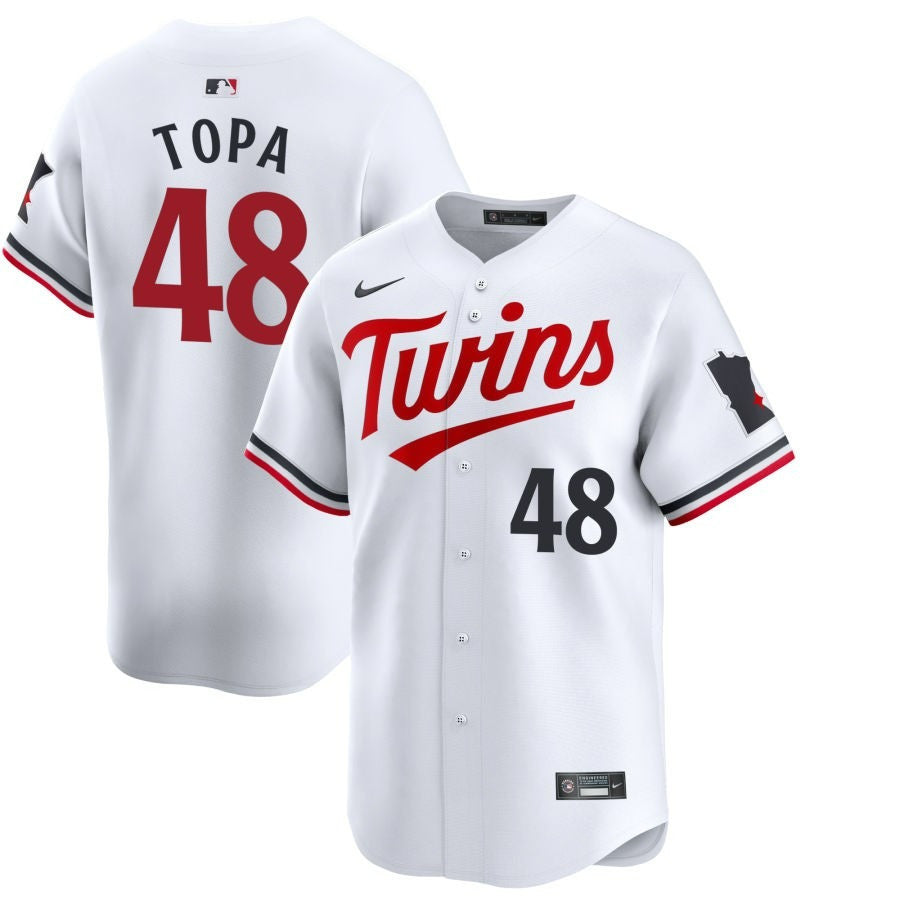 Justin Topa Minnesota Twins 2025 Home Limited Jersey - White