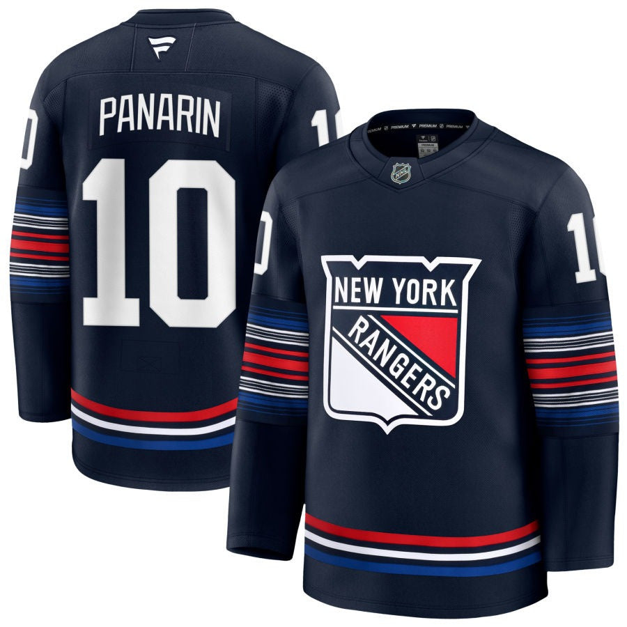 Juuso Parssinen New York Rangers 2025 Alternate Premium Navy Jersey 1 Juuso Parssinen New York Rangers 2025 Alternate Premium Navy Jersey