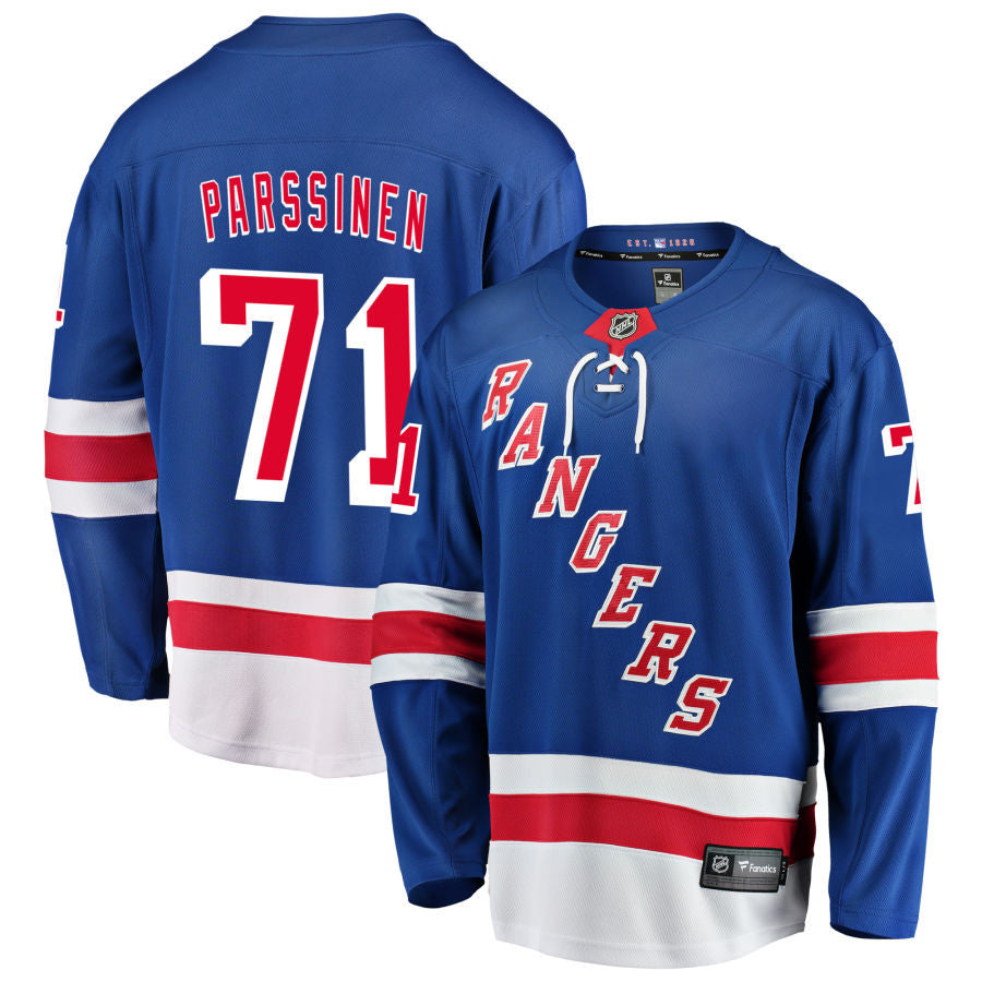 Juuso Parssinen New York Rangers 2025 Home Jersey - Royal 1 Juuso Parssinen New York Rangers 2025 Home Jersey - Royal