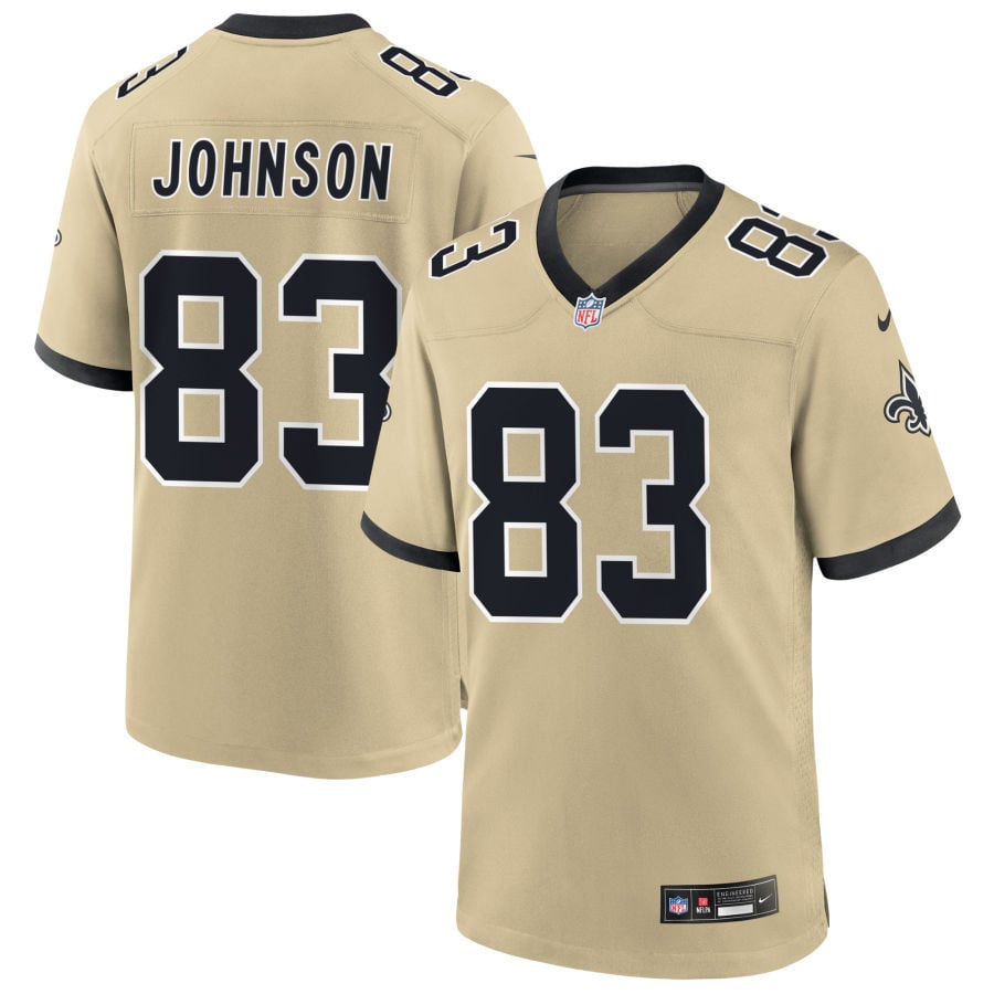 Juwan Johnson New Orleans Saints 2025 Gameday Golds Alternate Game Jersey - Gold