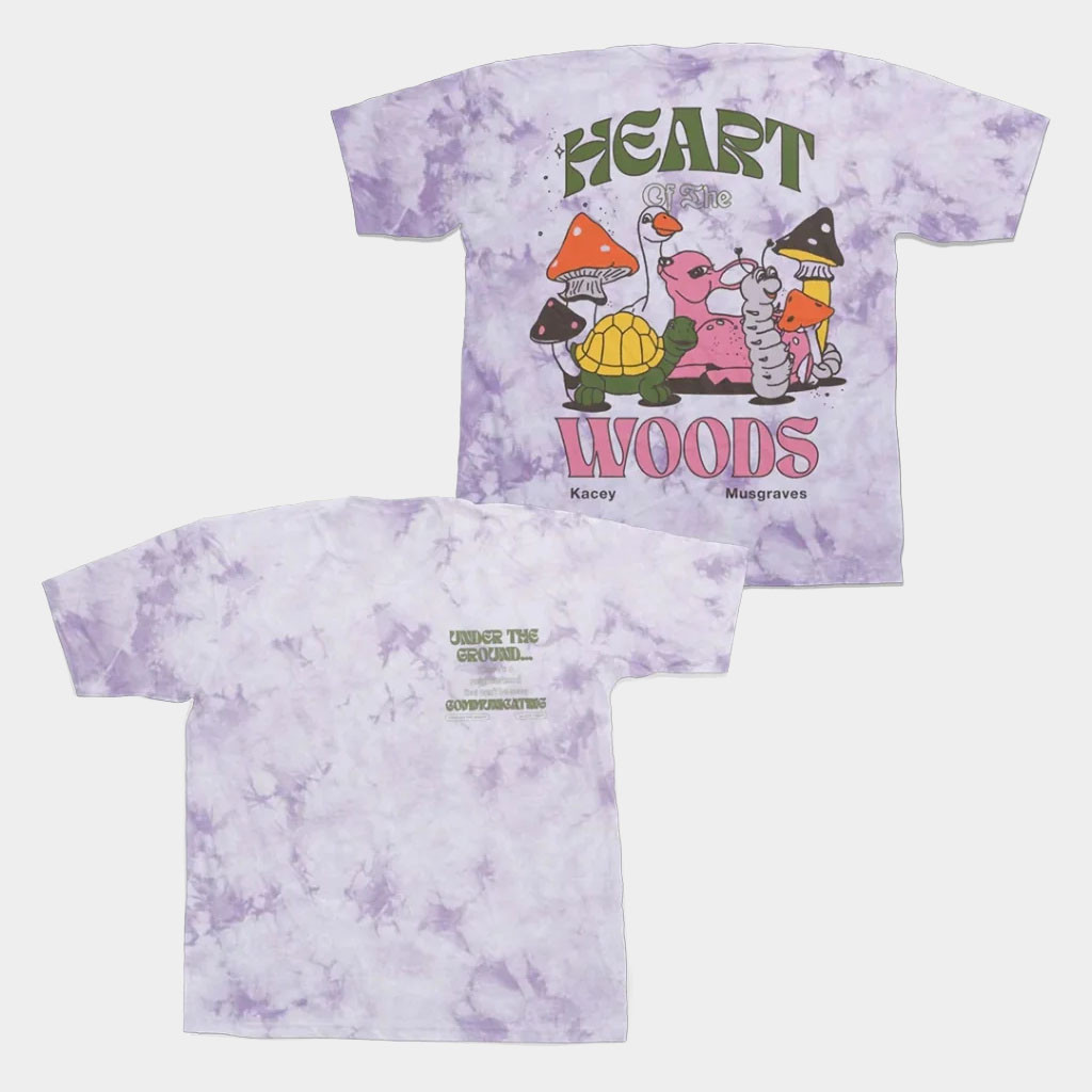 Kacey Musgraves Merch 2026 Heart Of The Woods Tie Dye Shirt Gifts For Music Enthusiasts