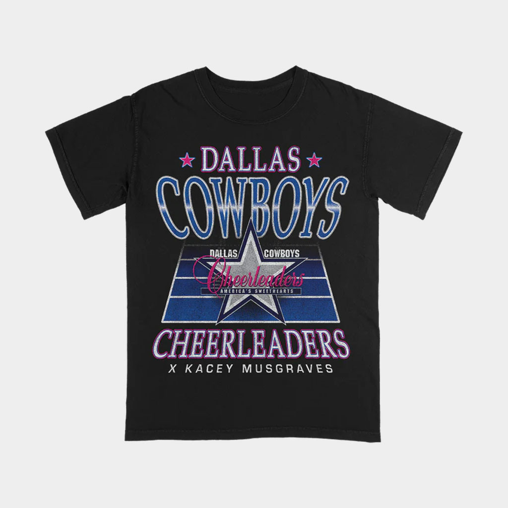 Kacey Musgraves X Dallas Cowboys Cheerleaders Merch 2026 DCC X KM Cheerleader Star T-Shirt