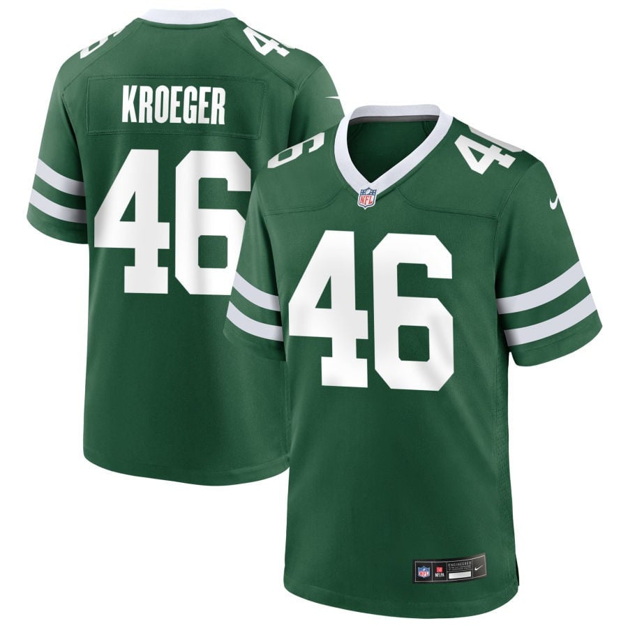 Kai Kroeger New York Jets 2025 Game Jersey - Legacy Green