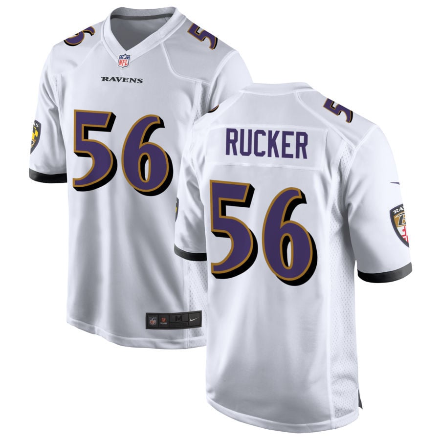 Kaimon Rucker Baltimore Ravens 2025 Game Jersey - White