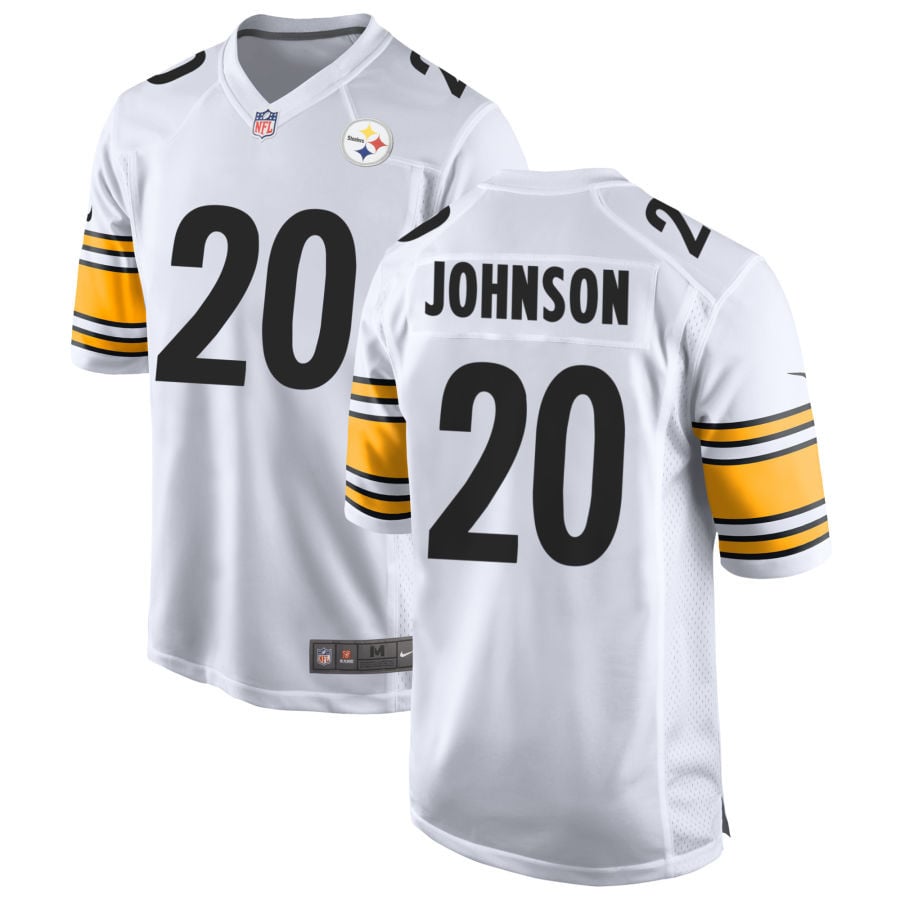 Kaleb Johnson Pittsburgh Steelers 2025 Game Jersey - White