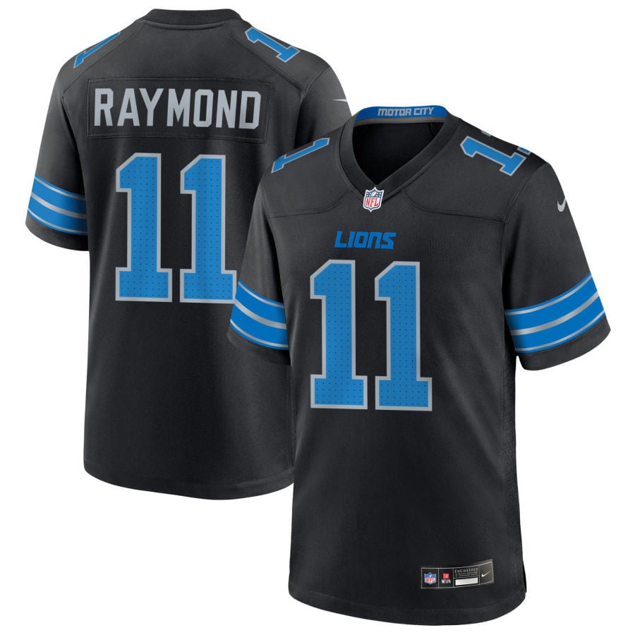 Kalif Raymond Detroit Lions 2025 Alternate Game Jersey - Black