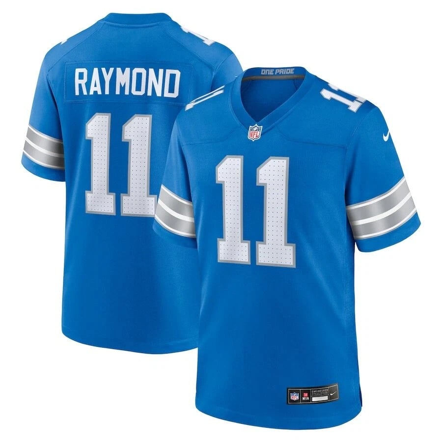 Kalif Raymond Detroit Lions 2025 Player Game Jersey - Blue