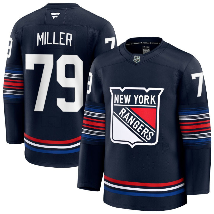 K'Andre Miller New York Rangers 2025 Alternate Premium Navy Jersey 1 K'Andre Miller New York Rangers 2025 Alternate Premium Navy Jersey