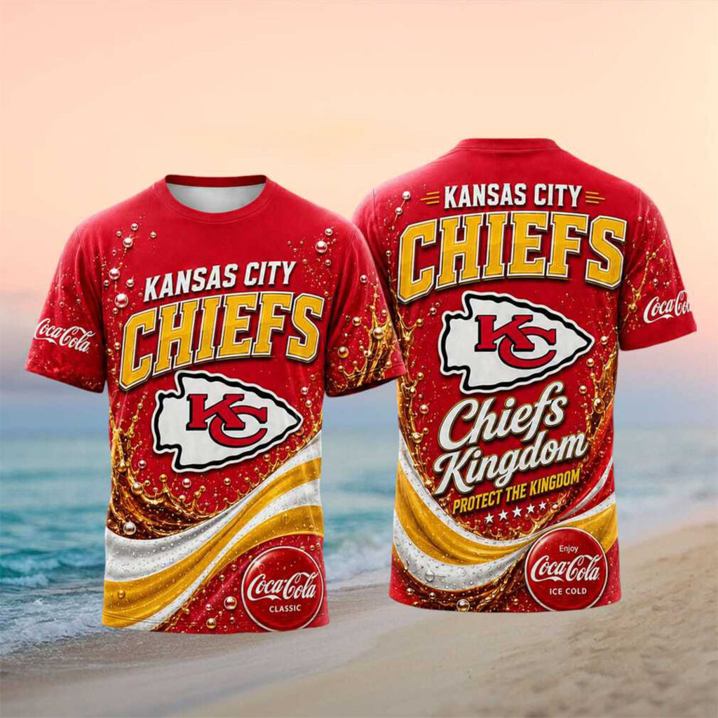 Kansas City Chiefs Coca Cola Splash Football Shirt Protect The Kingdom Tee KC Chiefs Merch