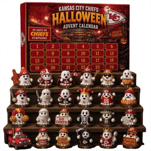Kansas City Chiefs Halloween Advent Calendar 24 Days Of Chiefs Surprises KC Chiefs Merch - Image 2