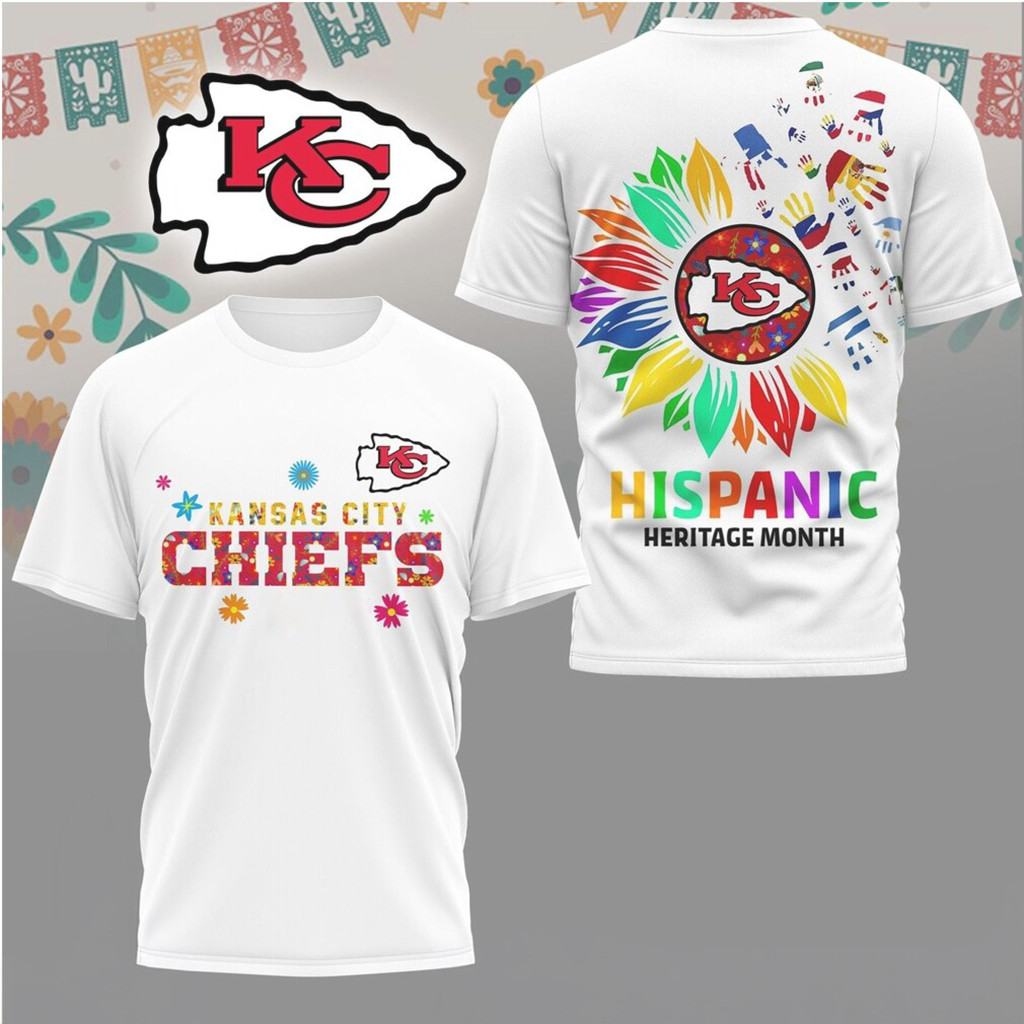 Kansas City Chiefs Hispanic Heritage Month T-Shirt Latino Pride Shirt Chiefs Merch Fan Gifts