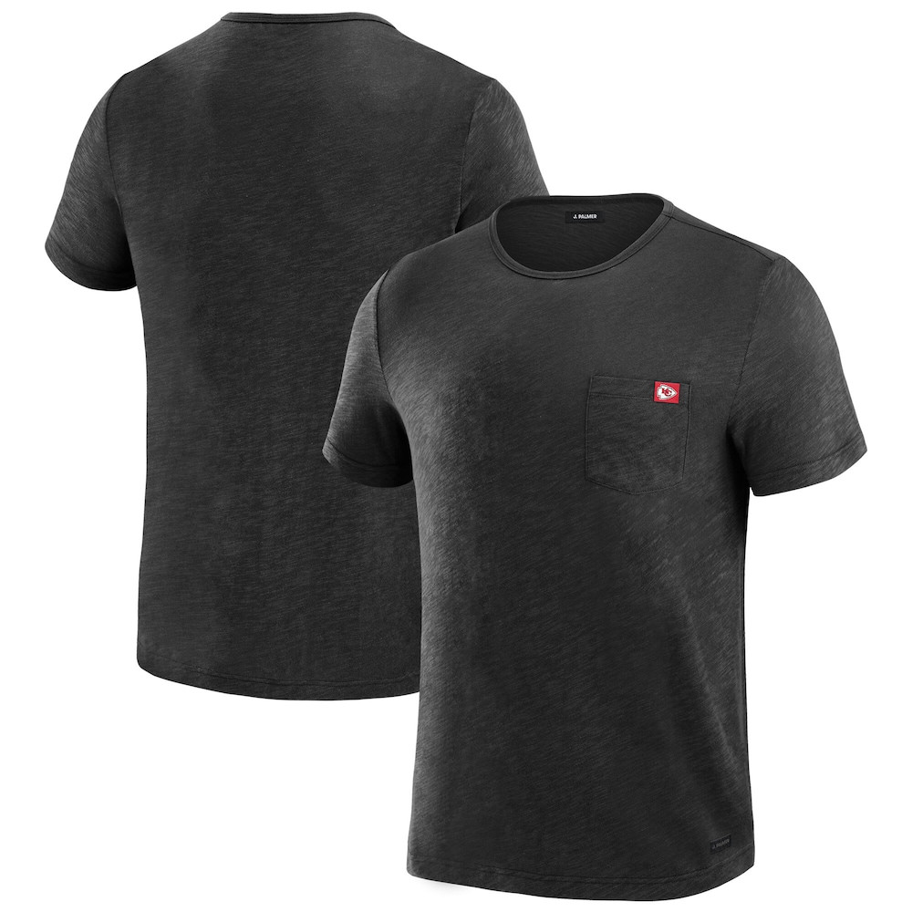 Kansas City Chiefs Merch - Men's In-The-Pocket T-Shirt, Black - J. Palmer - American Football Fan Gifts