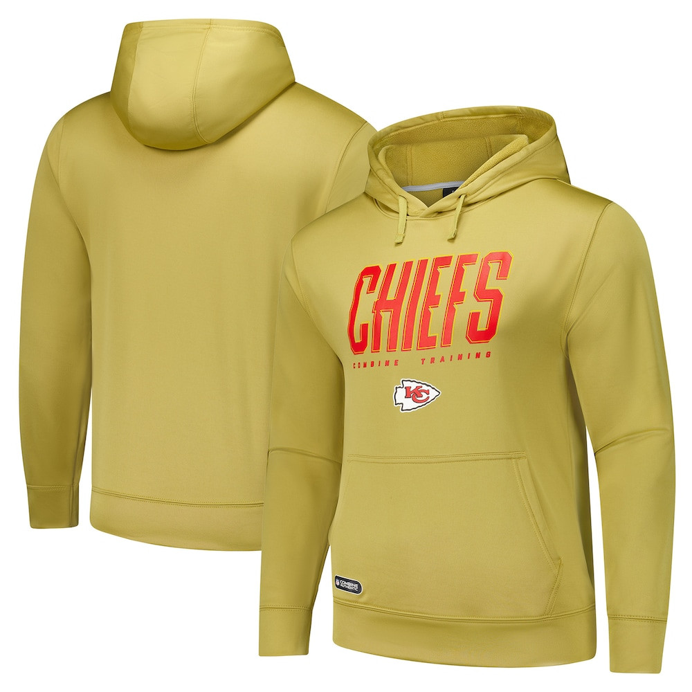 Kansas City Chiefs Merch - Men's Top Ranked Pullover Hoodie, Gold - Cool Football Gifts