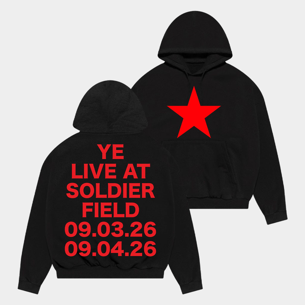 Kanye West Ye Live At Soldier Field Chicago 2026 Concert Star T-Shirt Kanye West Merch - Image 2