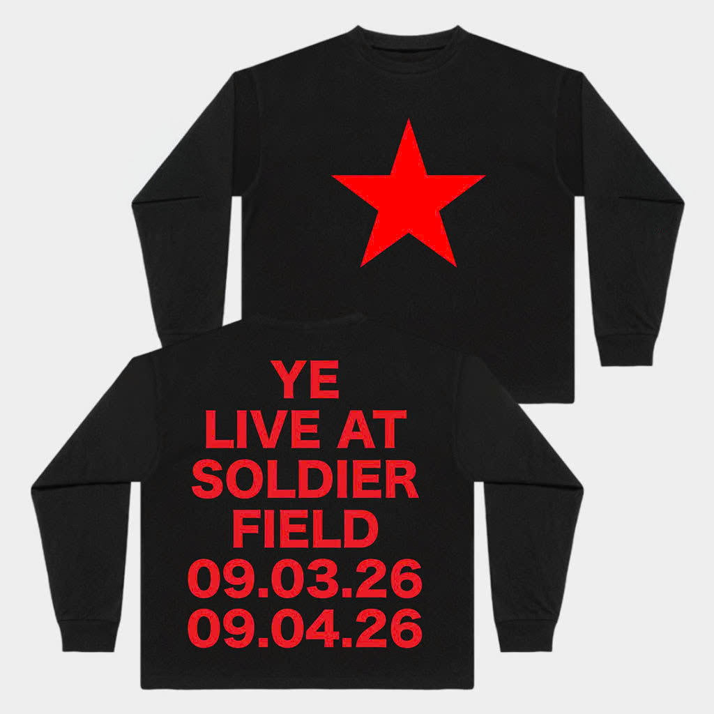Kanye West Ye Live At Soldier Field Chicago 2026 Concert Star T-Shirt Kanye West Merch - Image 3