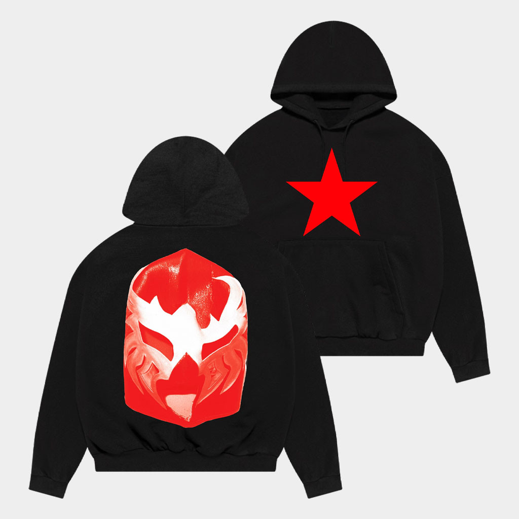 Kanye West Ye Merch Chicago 2026 Mask Hoodie Kanye West Tour Merch Gift For Rapper Fans