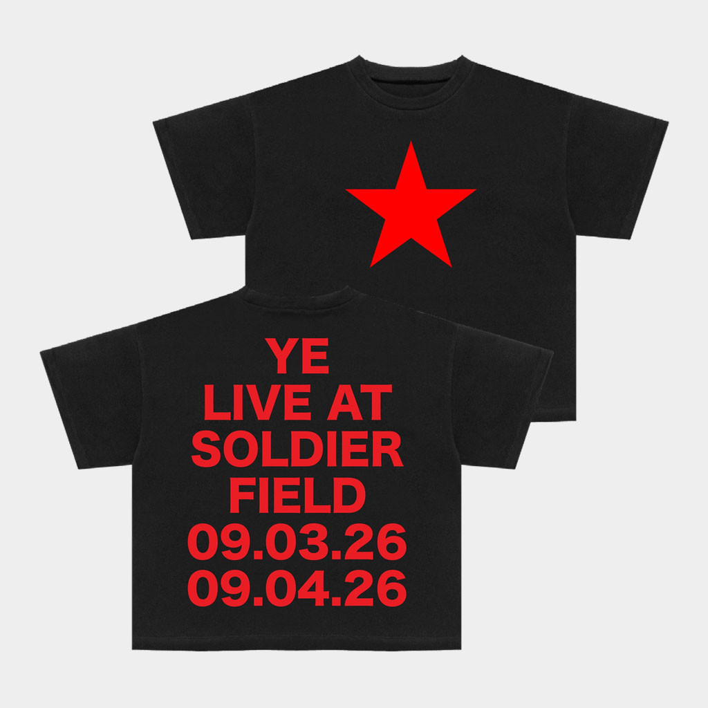 Kanye West Ye Merch Chicago 2026 Star Hoodie Ye Live At Soldier Field Hoodie Rapper Fan Gifts - Image 2