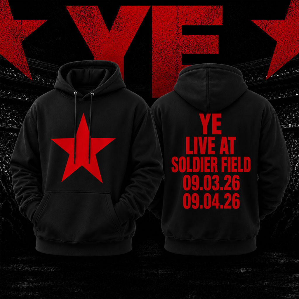 Kanye West Ye Merch Chicago 2026 Ye Live At Soldier Field Hoodie Kanye West Hoodie Rap Fan Gift